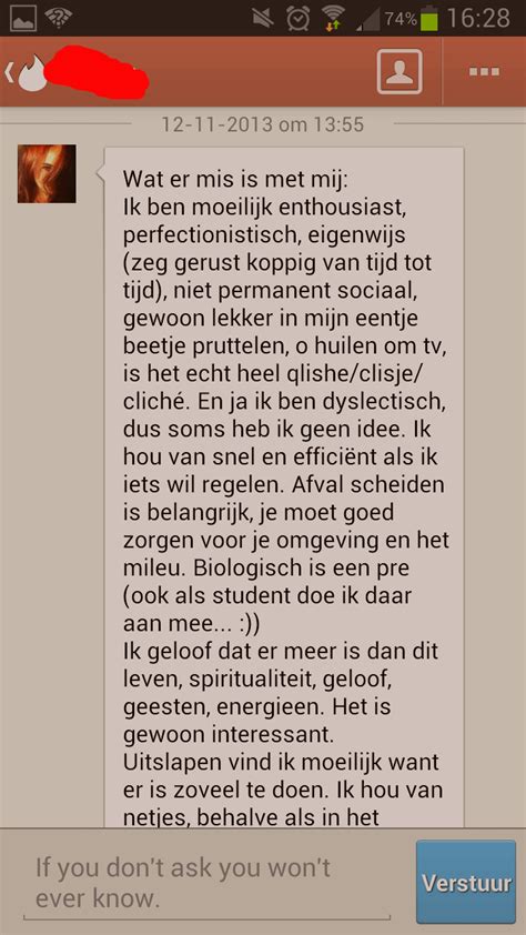 Een goede profieltekst schrijven voor een datingsite: Voor。